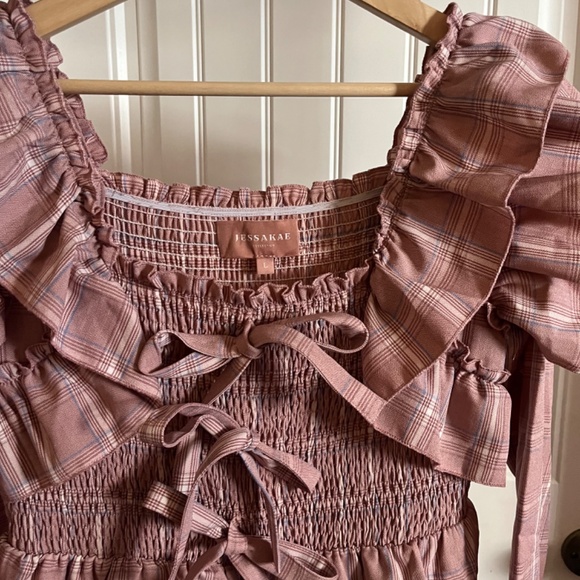 JessaKae Whimsy Dress in Red Plaid NWOT size L - Picture 4 of 6